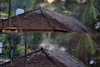 Puttur: People use sprinklers to dampen their roof amidst soaring temperatures.